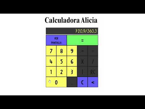 Calculadora Alicia 공식 영상 미리보기