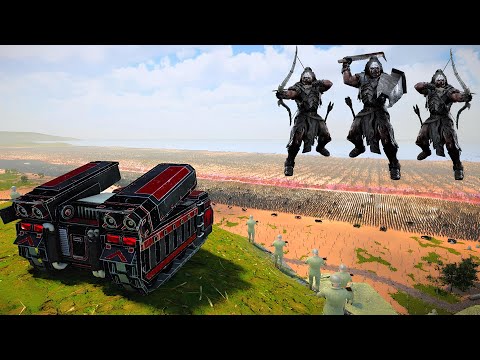 7 MILLION Uruk Hai ATTACK Omaha Beach - Ultimate Epic Battle Simulator 2