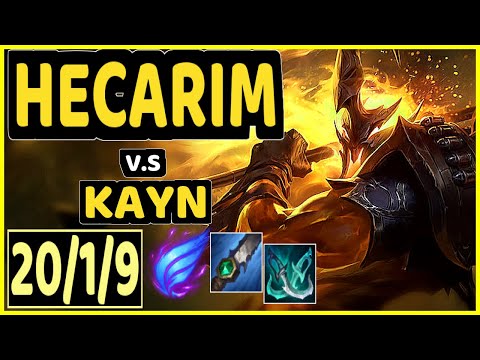 WARDEN (HECARIM) vs KAYN - 20/1/9 KDA JUNGLE GAMEPLAY - EUW Ranked GRANDMASTER
