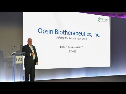 Robert Benkowski Presents Opsin Biotherapeutics at LSI Europe '23