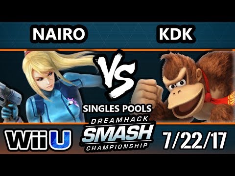 DHATL17 Smash 4 - NRG | Nairo (ZSS) Vs. KDK (Donkey Kong) - WiiU Pools - Smash Wii U