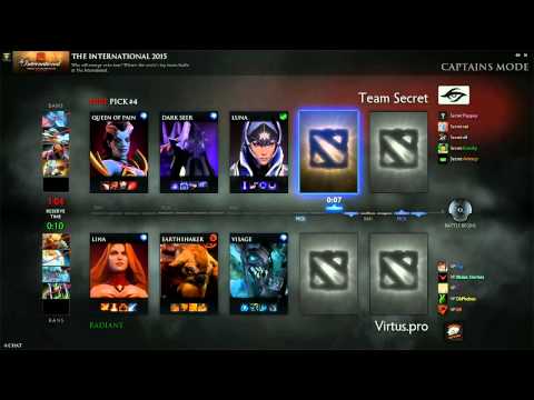 The International 2015 VP vs Team Secret 1 and 2 game
