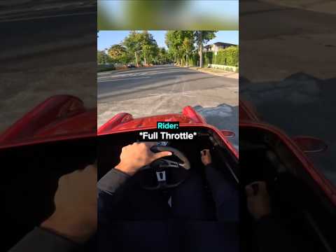 BIKER GOES IN PUBLIC WITH HIS MINI PORSCHE!! 😲
