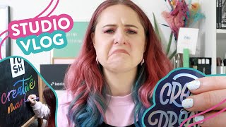 STUDIO VLOG | Sticker Printing Fail & Teaching Workshops in REAL LIFE! | 030