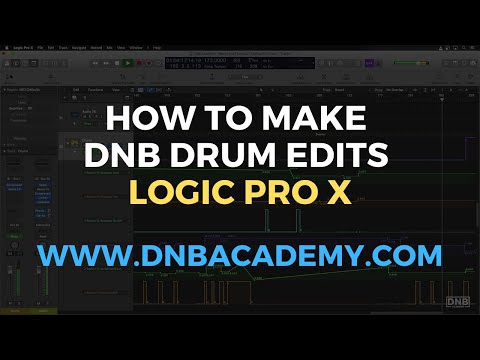 How To Make DNB Drum Edits in Logic Pro X - DNB Foundations