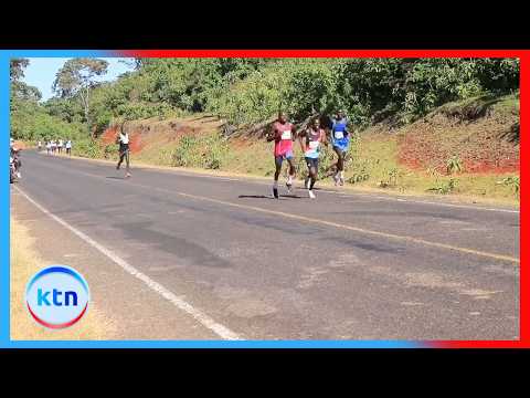 Catherine Reline defends her title in The Kapsowar Half Marathon race event