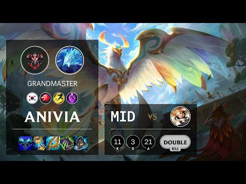 Anivia Mid vs Lux - KR Grandmaster Patch 11.24