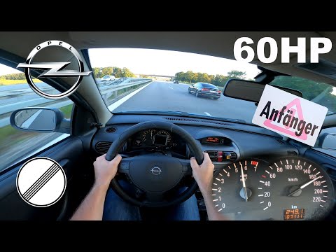 Opel Corsa C 60HP | TOP SPEED ON GERMAN NO LIMIT AUTOBAHN | 170 km/h