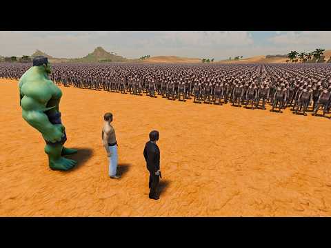 JOHN WICK, CHUCK NORRIS, HULK VS 500,000 ZOMBIE - ULTIMATE EPIC BATTLE UEBS2 256
