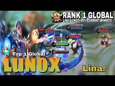 Nerf Lunox but not Lina! | Top 1 Global Lunox by Lina. ~ mlbb