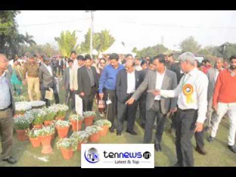 DEEPAK AGARWAL CEO GREATER NOIDA INAUGURATED FLOWER  SHOW OF CITY OF FLOWERS