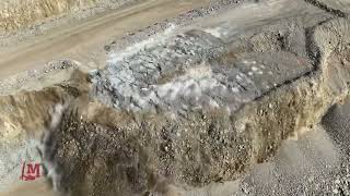 Blasting 140 holes at an avg depth of 60’ at this PNW quarry