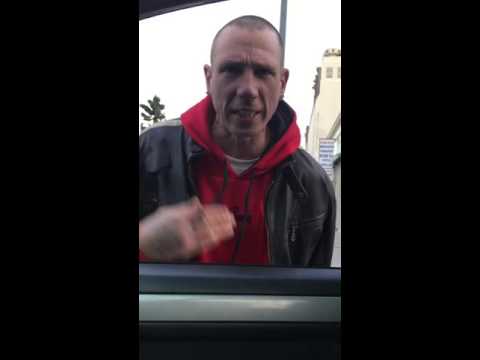 Homeless man by Gary Ellison! Bringing awareness to the homeless on the streets of LA!