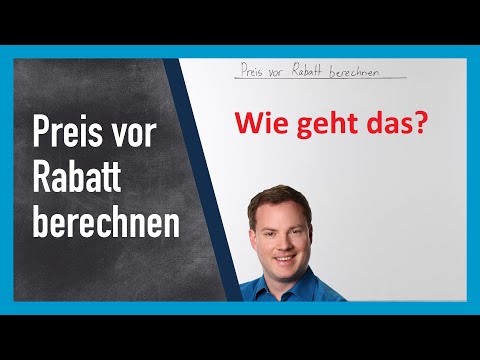 Preis vor Rabatt berechnen