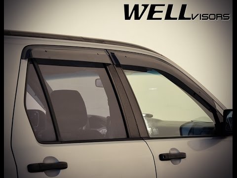 WELLvisors side window deflector vent visor Installation Video Honda CR-V 02-06