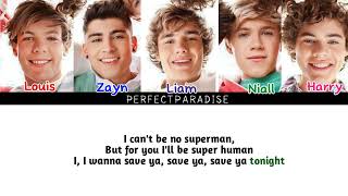 Save you Tonight - One Direction (Color coded lyrics)