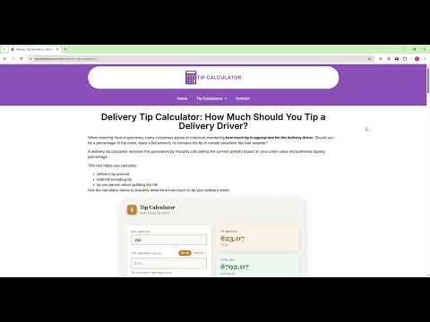 How Much Should You Tip a Delivery Driver? Delivery Tip Calculator Guide