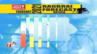 KWWL Live in downtown Waterloo for RAGBRAI 2021