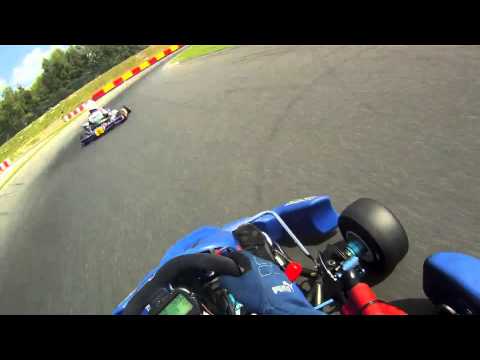 Nico Bastian mit Schaltkart in Wackersdorf