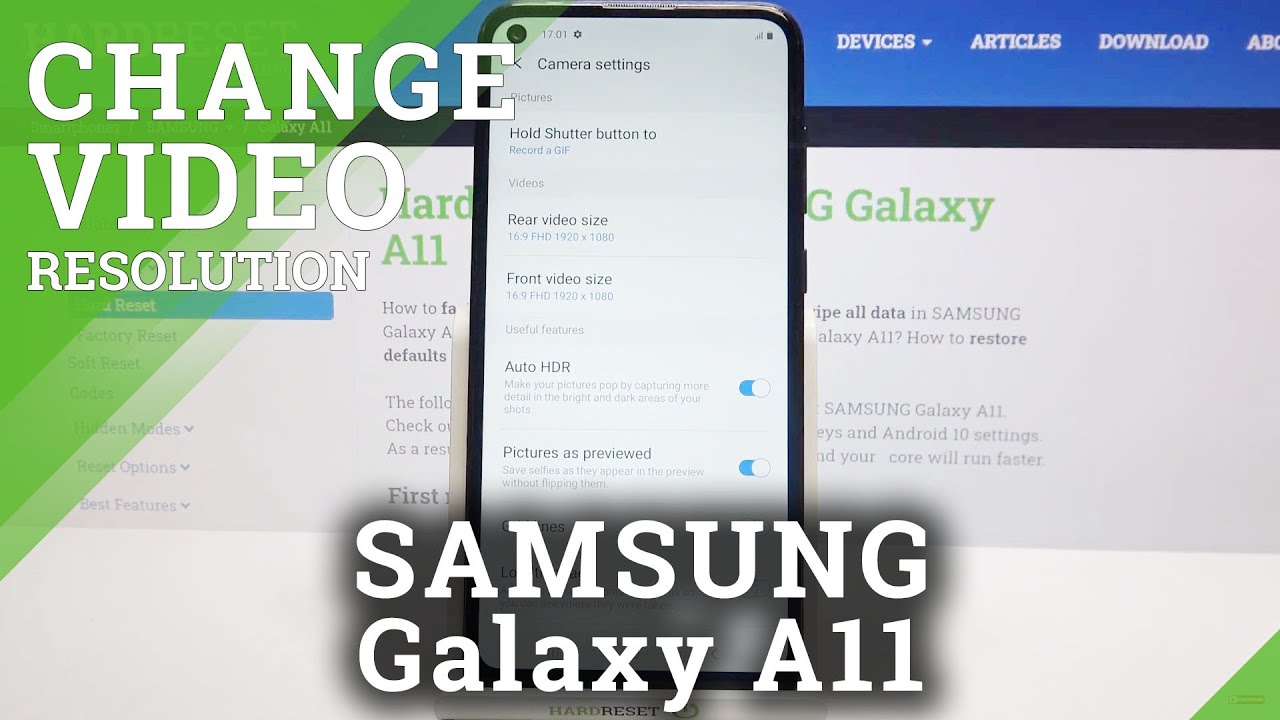 How to Change Video Quality on SAMSUNG Galaxy A11 – Change Video Resolution