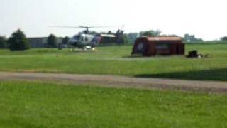 preview picture of video 'life line helicopter in columbus indiana'