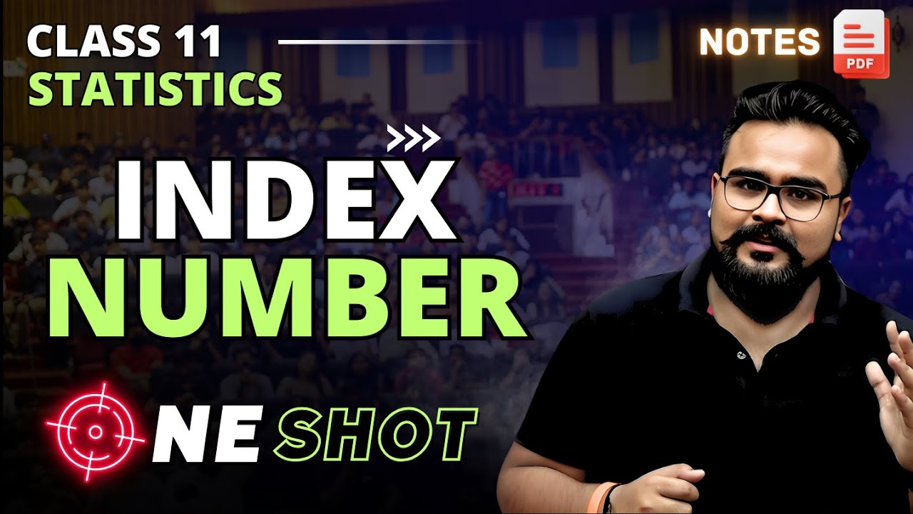 INDEX NUMBER statistics class 11 ONE SHOT | Complete Chapter | statistics by GAURAV JAIN