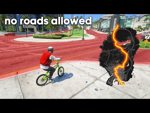 Can A BMX Cross The Map In GTA 5 Without Touching Roads?