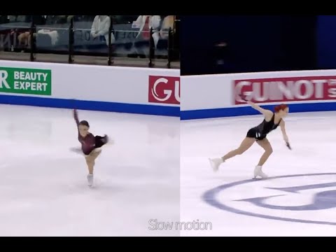 Anna Scherbakova vs Alexandra Trusova jump comparison