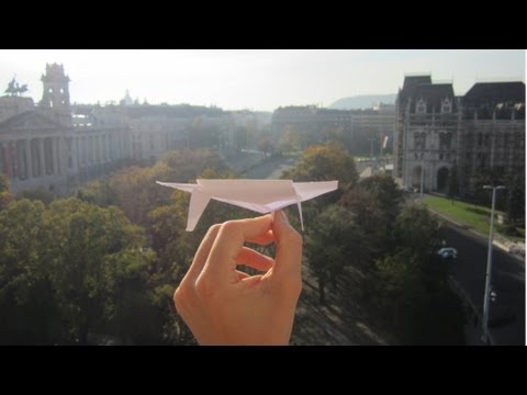 The Ultimate Paper Airplane Glider In Action (+ tutorial) - My Best Ever Paper Plane