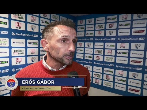 Erős Gábor vezetőedző értékelte a Kozármisleny elleni győzelmet