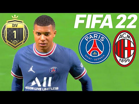 FIFA 22 Online Seasons #56 - Road To Division 1 - PSG vs Milan