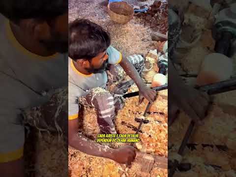 O artesanato que transforma madeira em arte