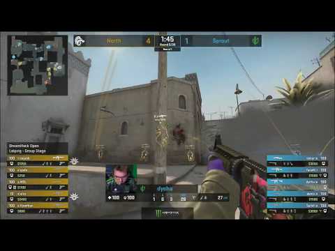 [CS:GO] DYCHA STOPS THEM WITH 4K!! NORTH VS SPROUT #dreamhack #2020 #csgo