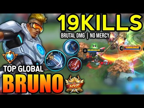 BRUNO BEST BUILD 2023 | TOP GLOBAL BRUNO GAMEPLAY | MOBILE LEGENDS✓