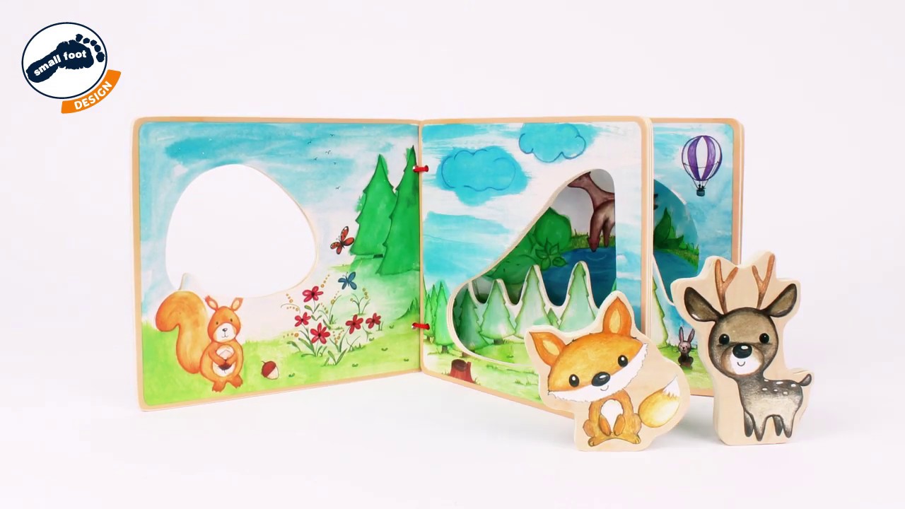 Interaktívna hra Small Foot Wooden Picture Book