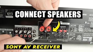 Sony AV-Receiver: So schließen Sie Lautsprecher an