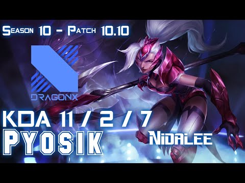DRX Pyosik NIDALEE vs LEE SIN Jungle - Patch 10.10 KR Ranked
