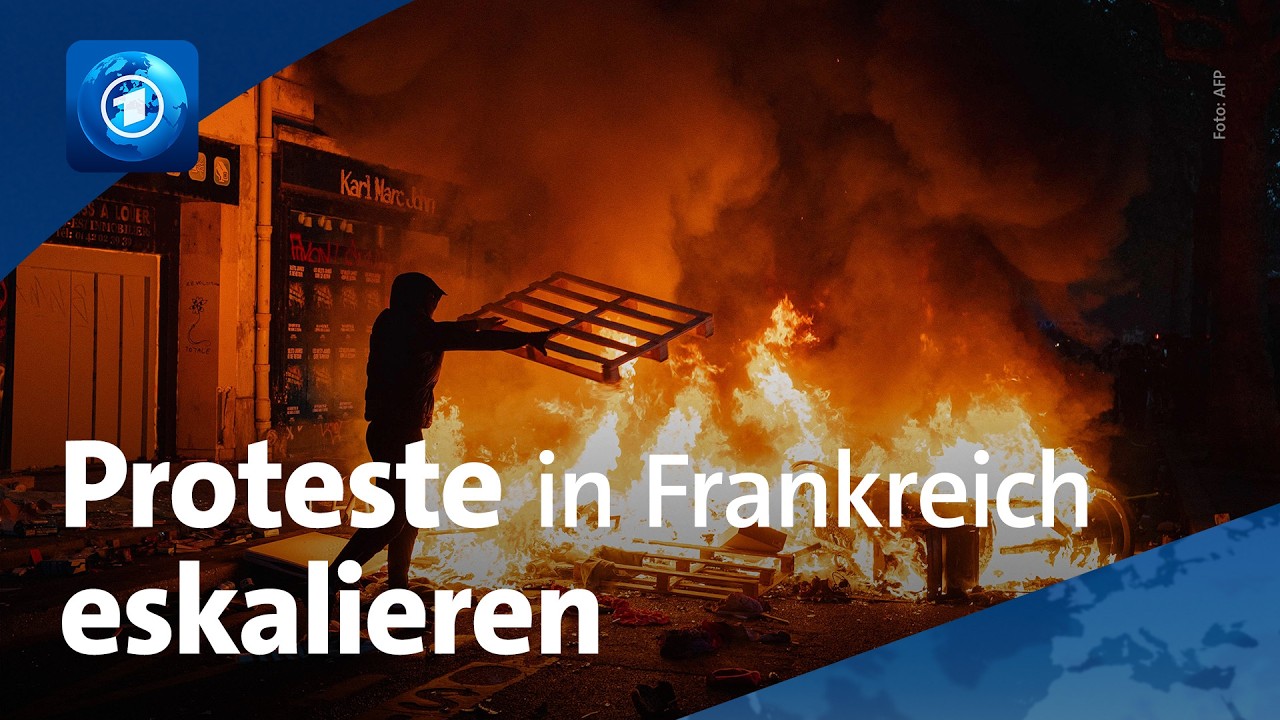 Chaos in Frankreich: Rathäuser gestürmt, Straßen verwüstet