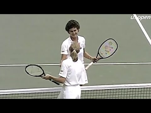 Steffi Graf vs Pam Shriver 1992 US Open R2 Highlights
