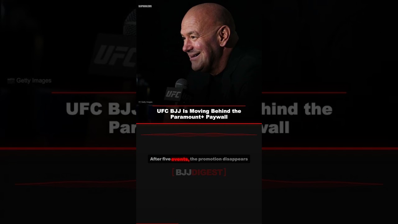 UFC BJJ Is Moving Behind the Paramount+ Paywall #Shorts