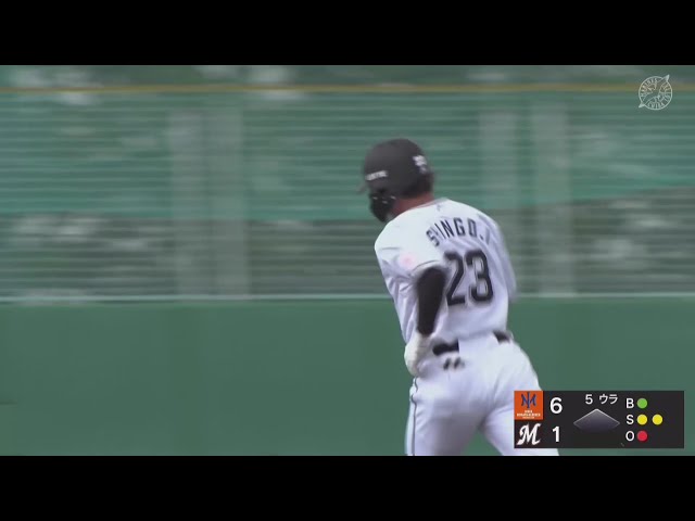 【ファーム】代打で登場したマリーンズ・石川慎吾がライトへソロホームランを放つ!! 2025年9月12日 千葉ロッテマリーンズ 対 オイシックス新潟アルビレックスBC