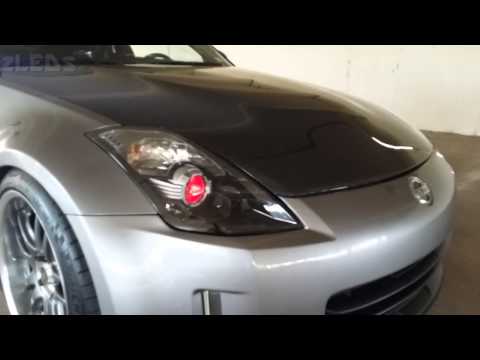 350z LED Ironman Demon Eye DEPO Headlights by zLEDs