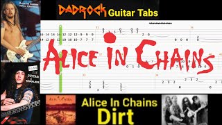 Dirt - Alice In Chains - Lead Guitar  TABS Lesson