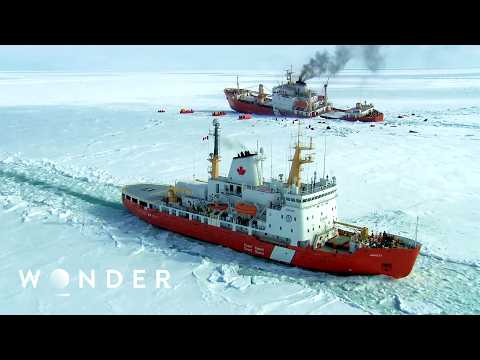 The 8,000-Ton Icebreaker Ship That Rescues Trapped Vessels