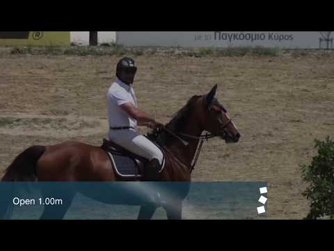 Nikos Drougas + Cerenity du Werfat, Telikos Prwtathlima 2018@OKIM, 17-5-2018, Open 1.00m