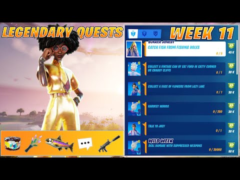 Fortnite All *LEAKED* Week 11 Legendary Quests(Challenges) Guide - Chapter 2 Season 7