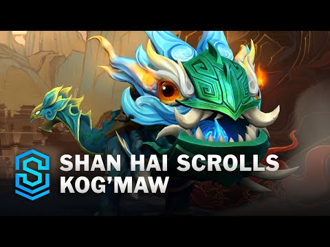 Shan Hai Scrolls Kog'Maw Wild Rift Skin Spotlight