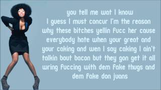Nicki Minaj - Womp Womp Lyrics Video