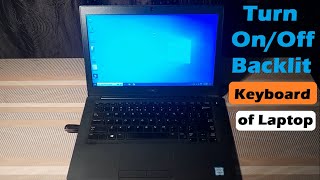 How to Turn On/Off Keyboard Backlight on Dell Laptop | Dell Laptop Backlit Keyboard Turn On #backlit