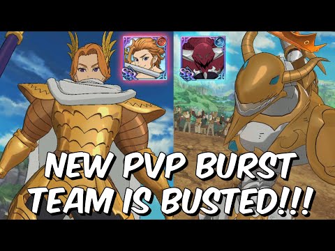 Red Arthur and Blue Galland Burst Team is BUSTED - 3.9k Global PVP - Seven Deadly Sins: Grand Cross